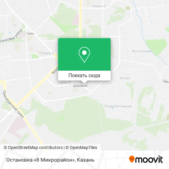 Карта Остановка «8 Микрорайон»