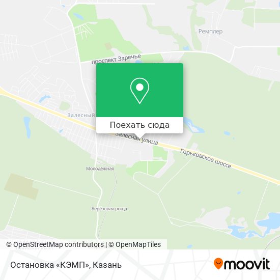 Карта Остановка «КЭМП»