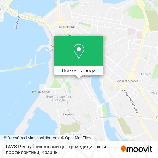 Карта ГАУЗ  Республиканский центр медицинской профилактики