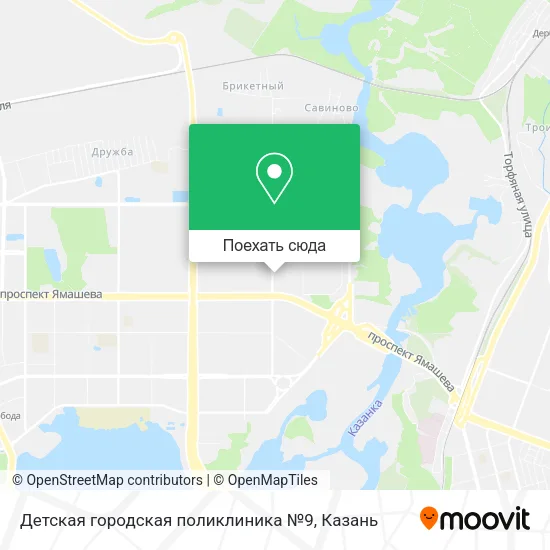 Карта Детская городская поликлиника №9