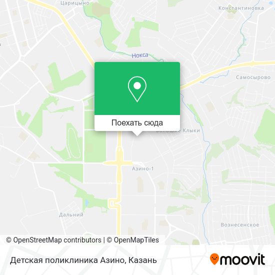 Карта Детская поликлиника  Азино