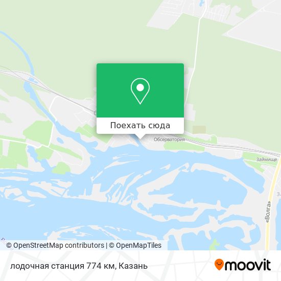 Карта лодочная станция 774 км