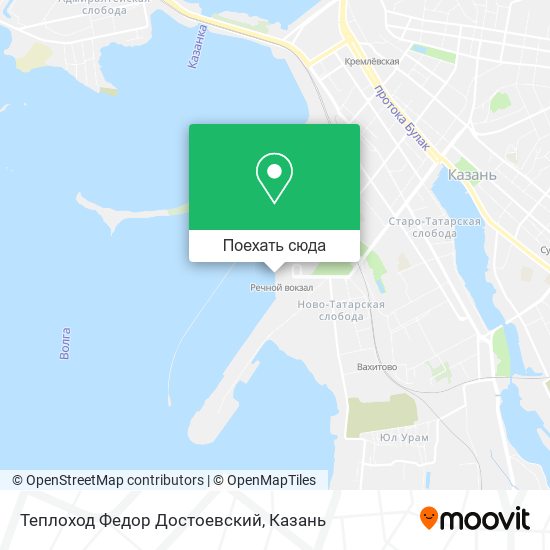Карта Теплоход Федор Достоевский