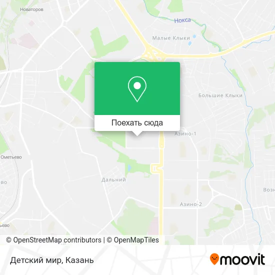 Карта Детский мир