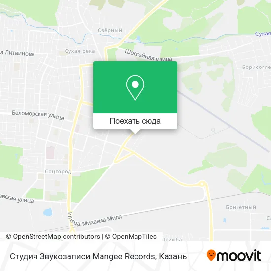 Карта Студия Звукозаписи Mangee Records