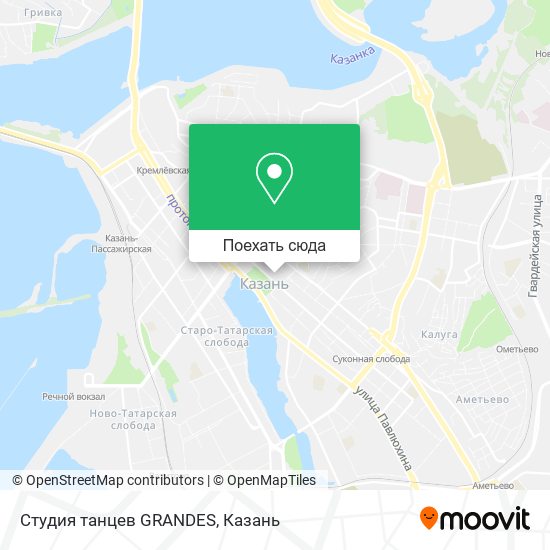 Карта Студия танцев GRANDES