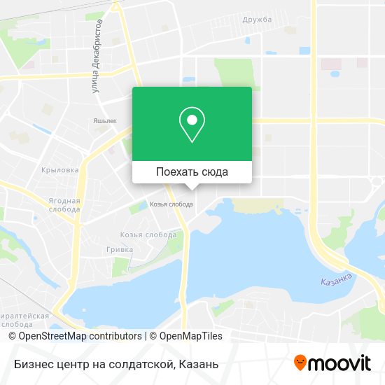 Карта Бизнес центр на солдатской
