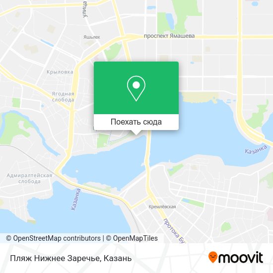 Карта Пляж Нижнее Заречье