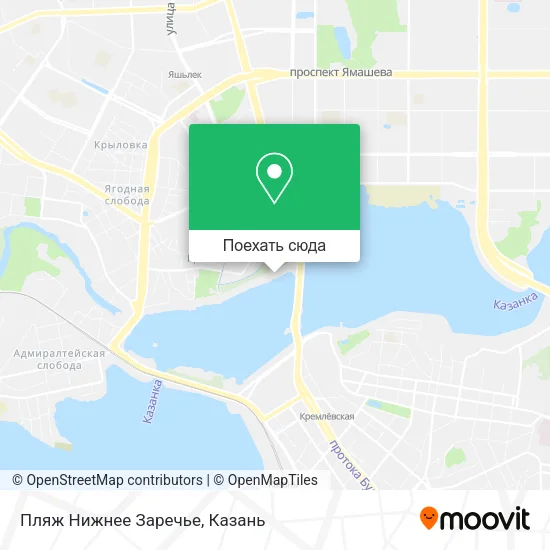 Карта Пляж Нижнее Заречье