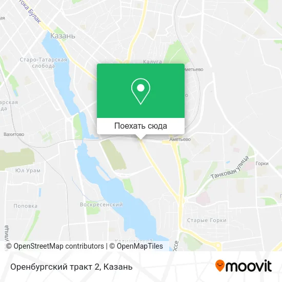 Карта Оренбургский тракт 2