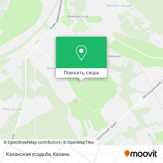 Карта Казанская усадьба