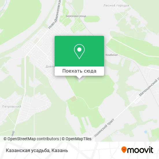Карта Казанская усадьба