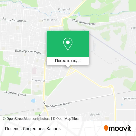 Карта Поселок Свердлова