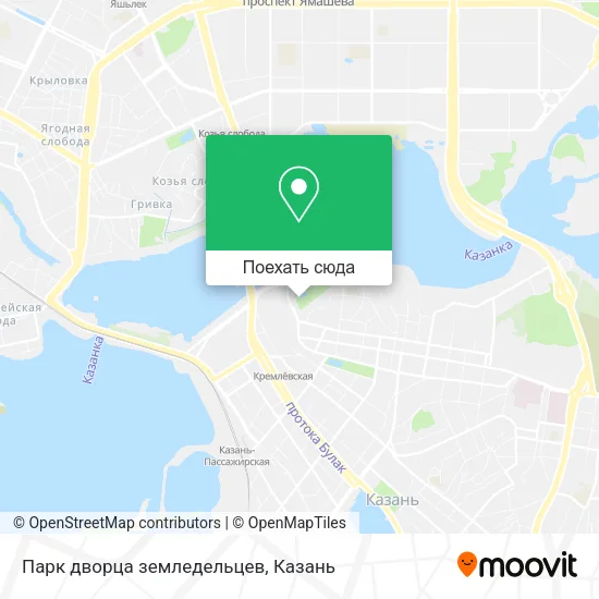Карта Парк дворца земледельцев
