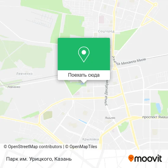 Карта Парк им. Урицкого