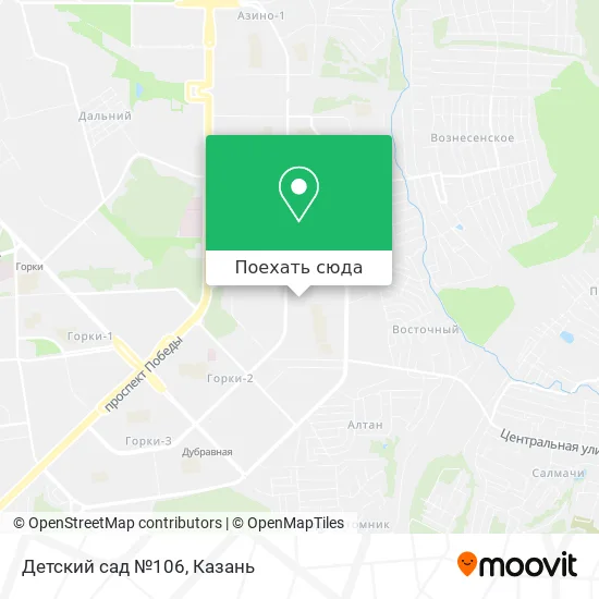 Карта Детский сад №106