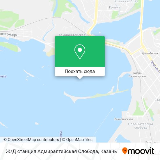Карта Ж / Д станция Адмиралтейская Слобода