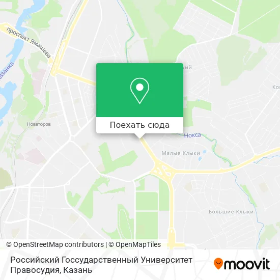 Карта Российский Госсударственный Университет Правосудия