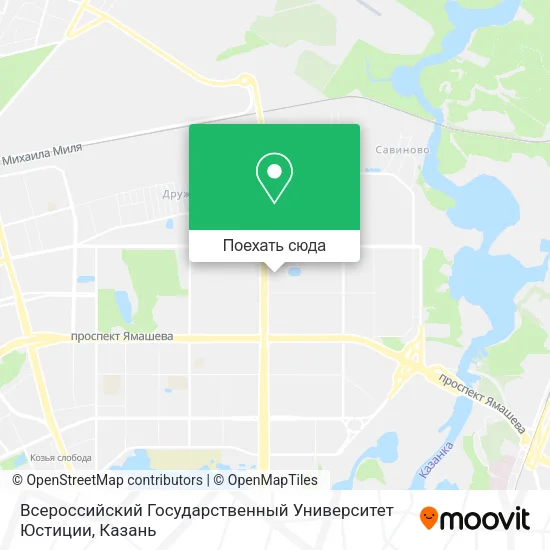 Карта Всероссийский Государственный Университет Юстиции