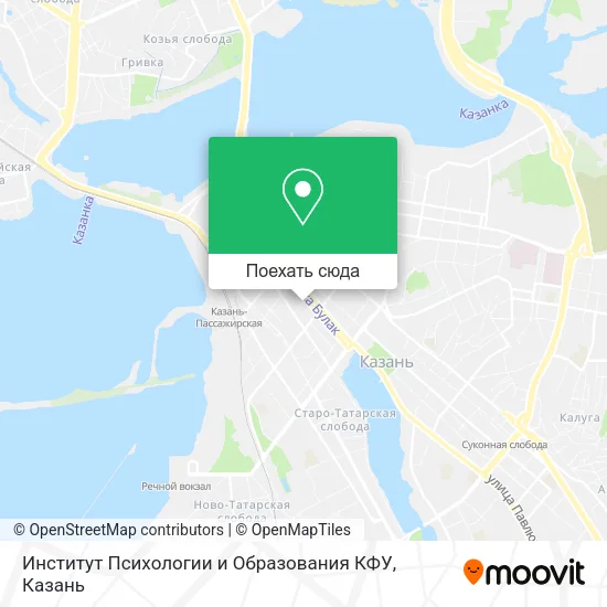 Карта Институт Психологии и Образования КФУ