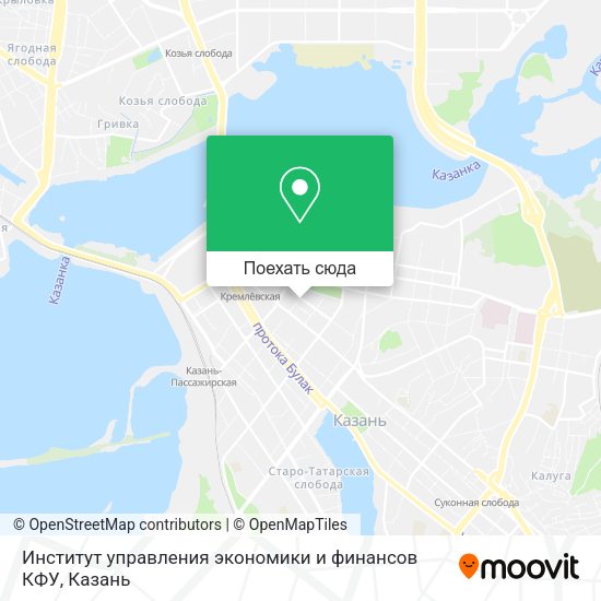 Карта Институт управления экономики и финансов  КФУ