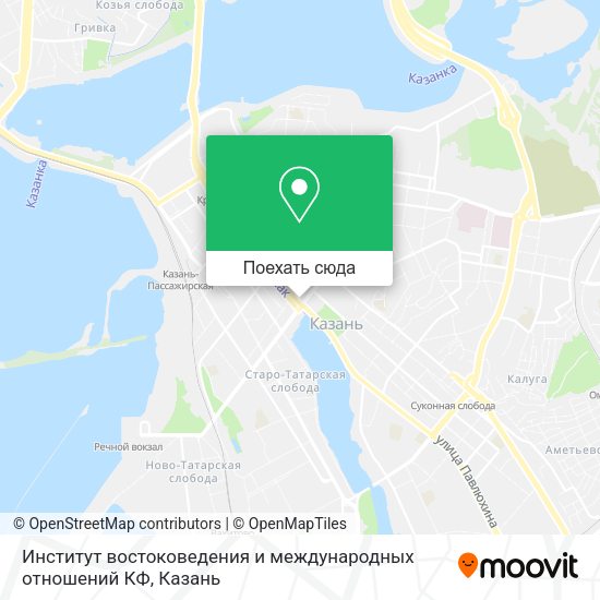 Карта Институт востоковедения и международных отношений КФ