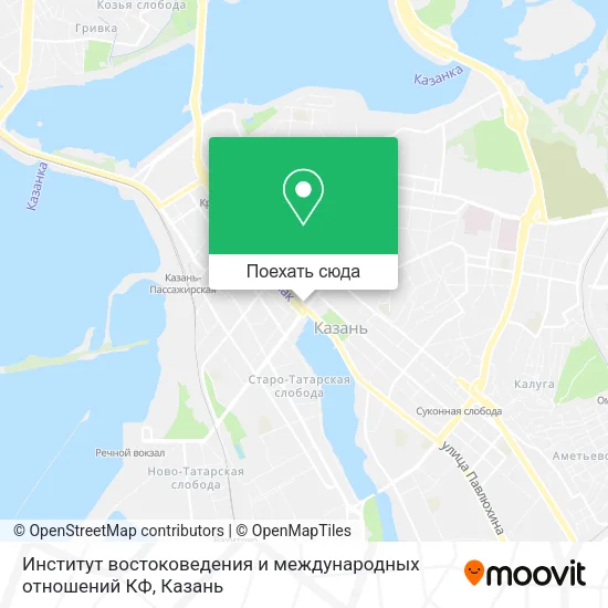 Карта Институт востоковедения и международных отношений КФ