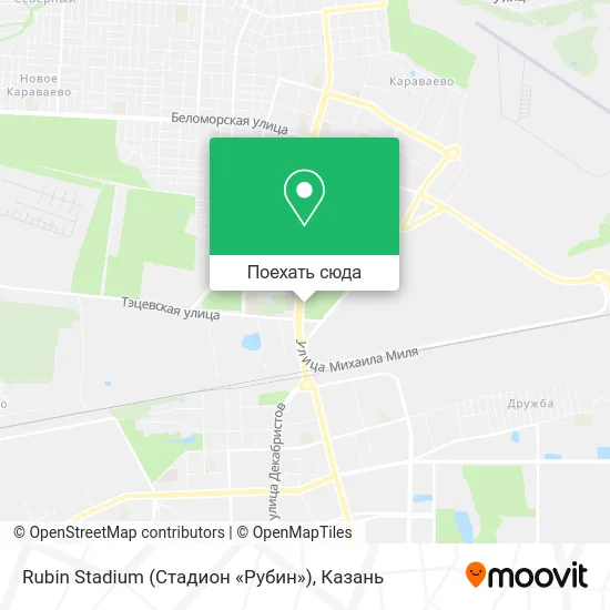 Карта Rubin Stadium (Стадион «Рубин»)