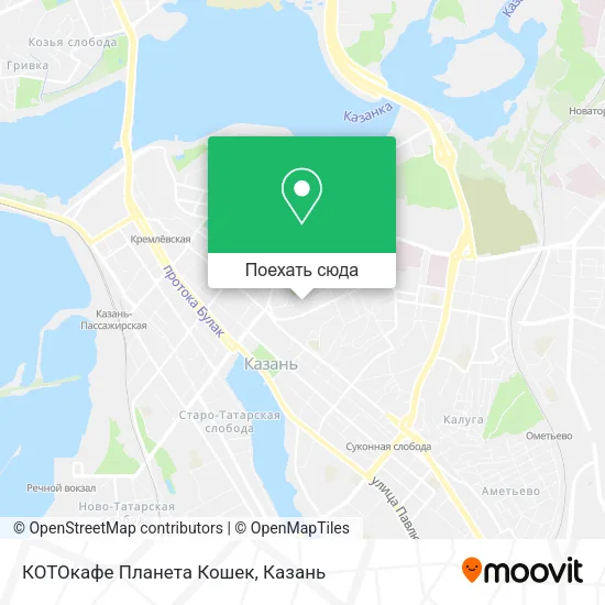Карта КОТОкафе  Планета Кошек