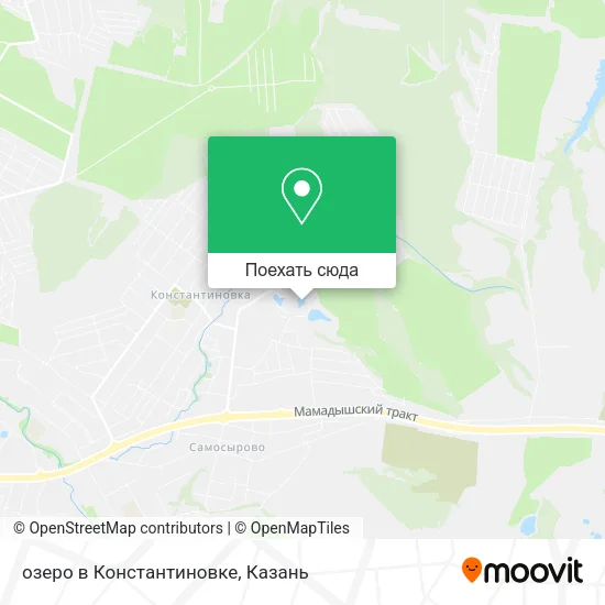 Карта озеро в Константиновке