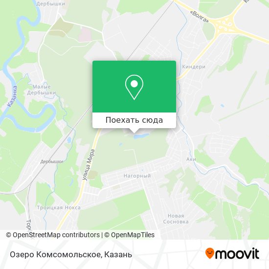 Карта Озеро Комсомольское