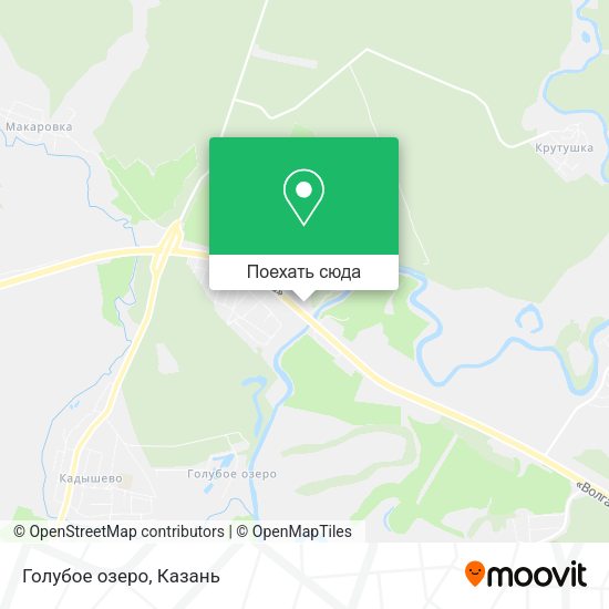 Карта Голубое озеро