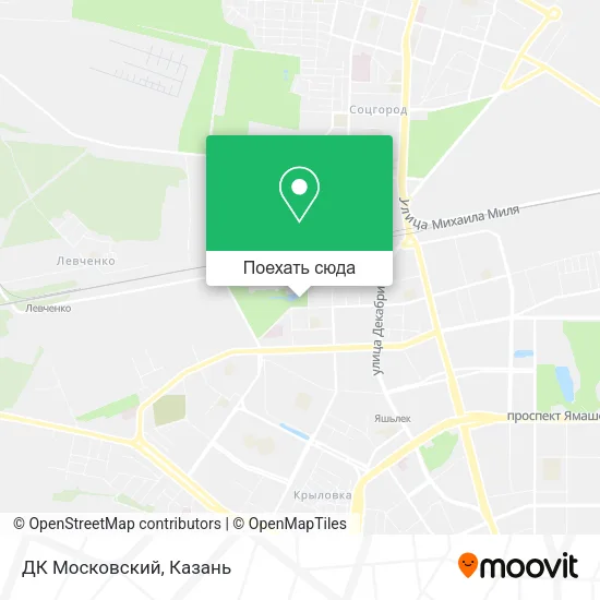 Карта ДК  Московский