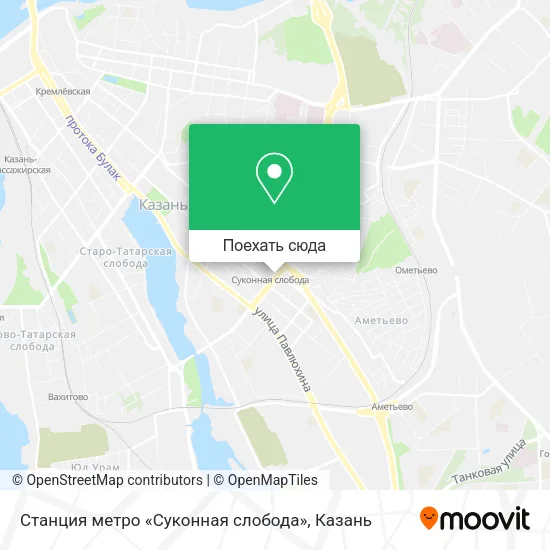 Карта Станция метро «Суконная слобода»