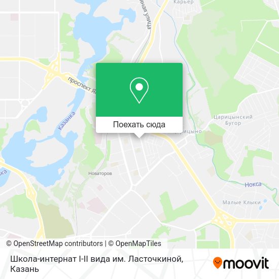 Карта Школа-интернат I-II вида им. Ласточкиной