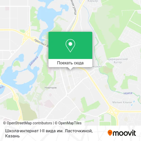 Карта Школа-интернат I-II вида им. Ласточкиной