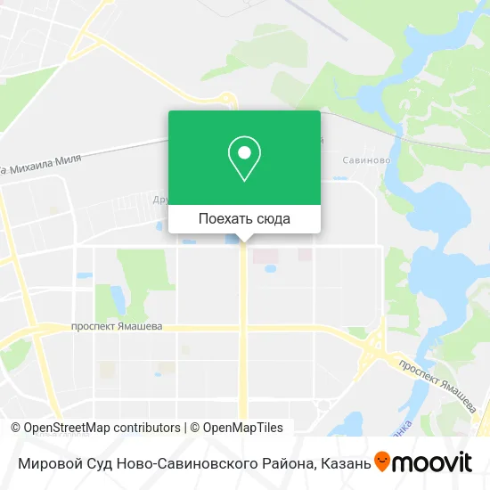 Карта Мировой Суд Ново-Савиновского Района