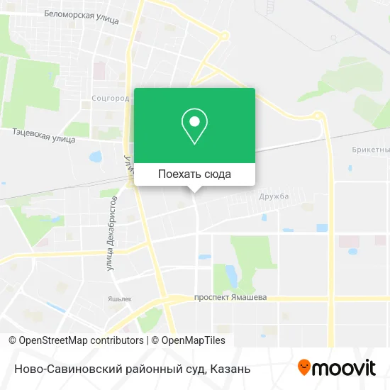 Карта Ново-Савиновский районный суд