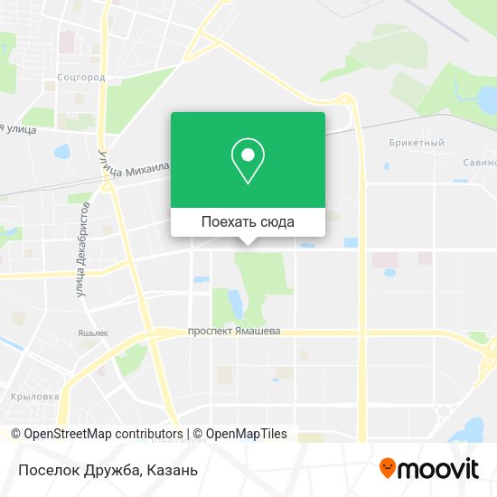 Карта Поселок  Дружба