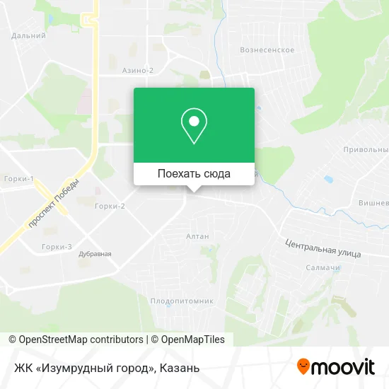 Карта ЖК «Изумрудный город»