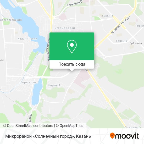 Карта Микрорайон «Солнечный город»