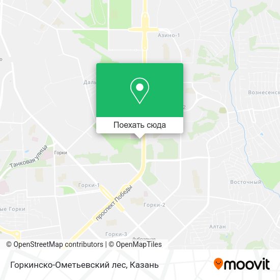 Карта Горкинско-Ометьевский лес