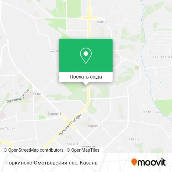 Карта Горкинско-Ометьевский лес