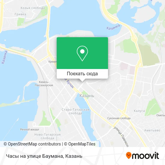 Карта Часы на улице Баумана