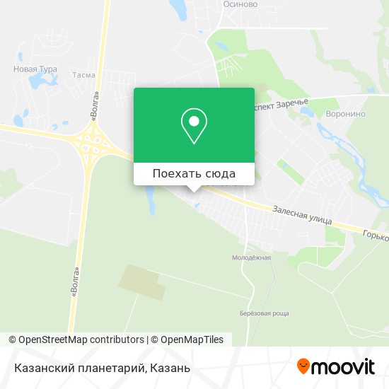 Карта Казанский планетарий