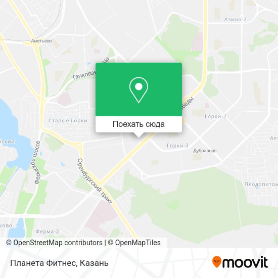 Карта Планета Фитнес