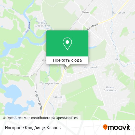 Карта Нагорное Кладбище