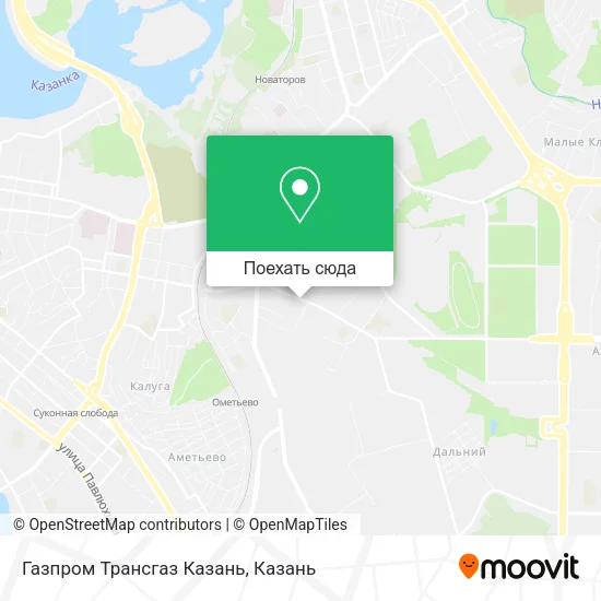 Карта Газпром Трансгаз Казань