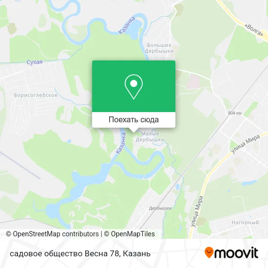 Карта садовое общество  Весна 78