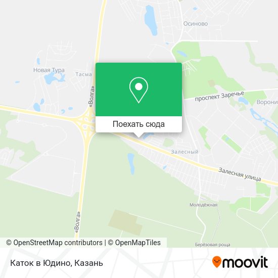 Карта Каток в Юдино